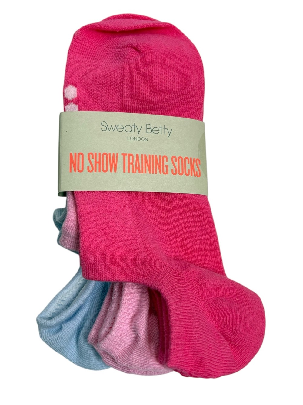 Sweaty Betty Women's No-Show Trainingโs Socks - Pink (3-Pack) NWT $35